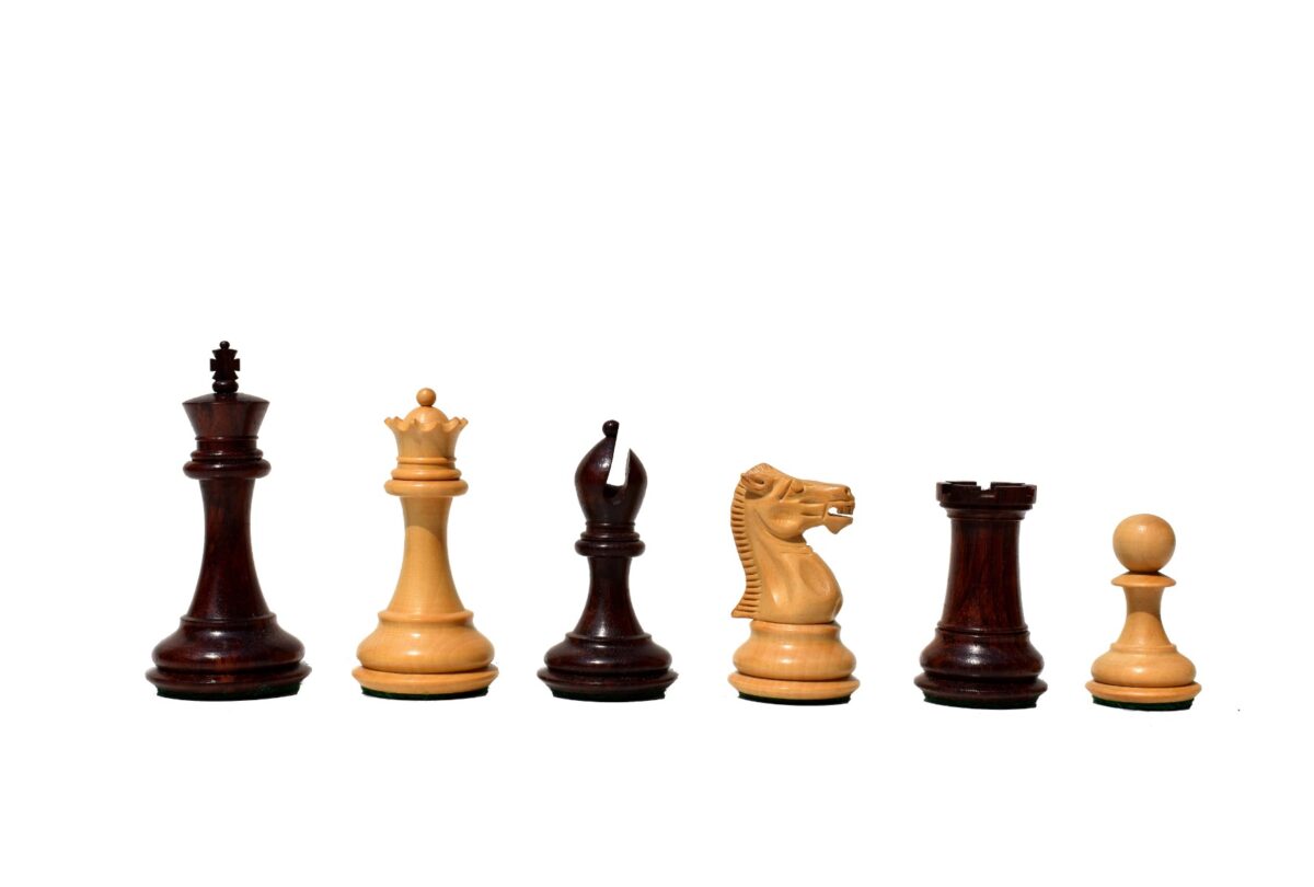 Executive Collector Series Chess set Boxwood & Rosewood 3" King-8724