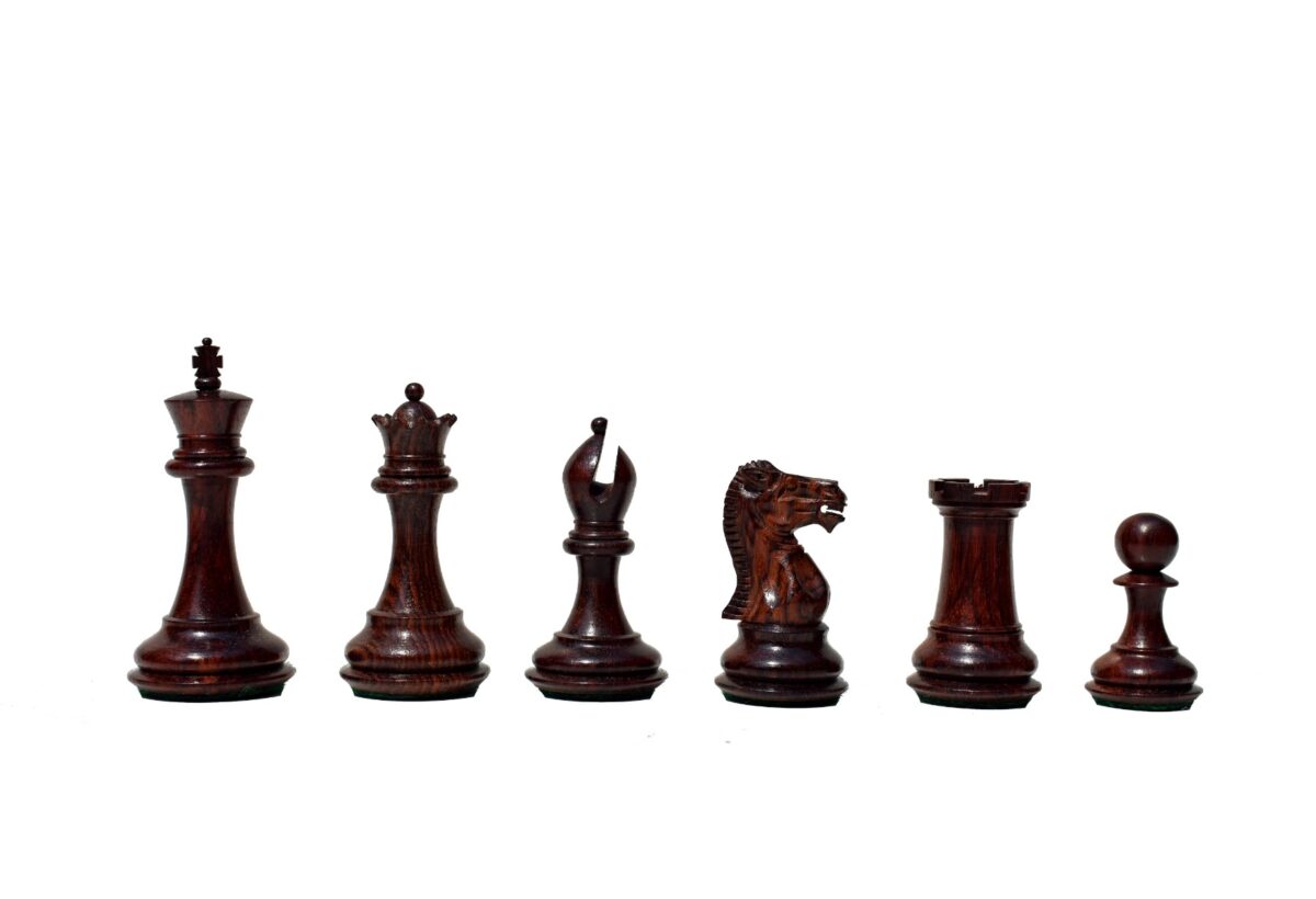 Executive Collector Series Chess set Boxwood & Rosewood 3" King-8726