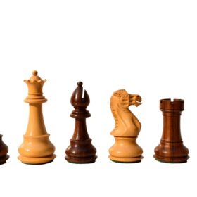 Classic Series chess set Boxwood & sheesham 5" King with 2.25" Square Beveled chess board-8837