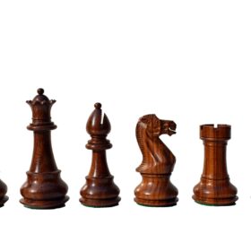 Classic Series chess set Boxwood & sheesham 5" King with 2.25" Square Beveled chess board-8838