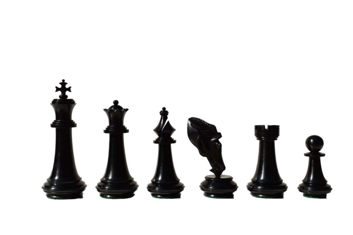 The Columbus Series Chess set Boxwood & Ebony 4" King 2" Square chess Board-8944