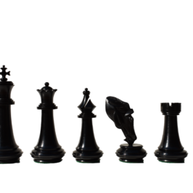 The Columbus Series Chess set Boxwood & Ebony 4" King 2" Square chess Board-8944