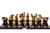 The Moon Light Series Aluminum chess set 4.25" King with 16" Chess Board-0