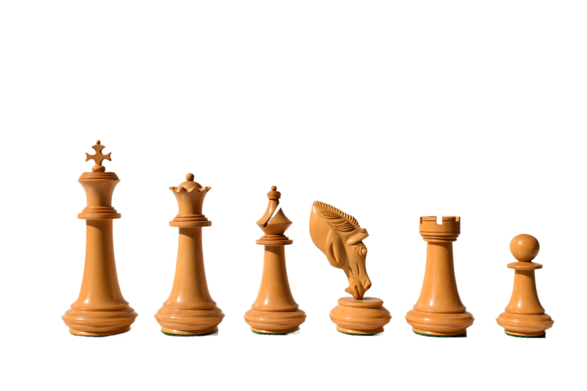 The Columbus Series Chess set Boxwood & Ebony 4" King 2" Square chess Board-8943