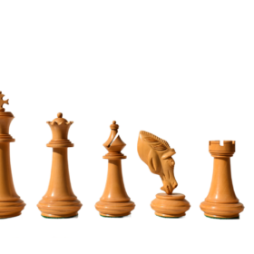 The Columbus Series Chess set Boxwood & Ebony 4" King 2" Square chess Board-8943