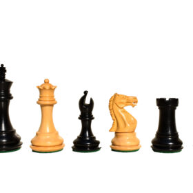 The Centurion Series 3" King chess pieces-Boxwood / Ebonized-0