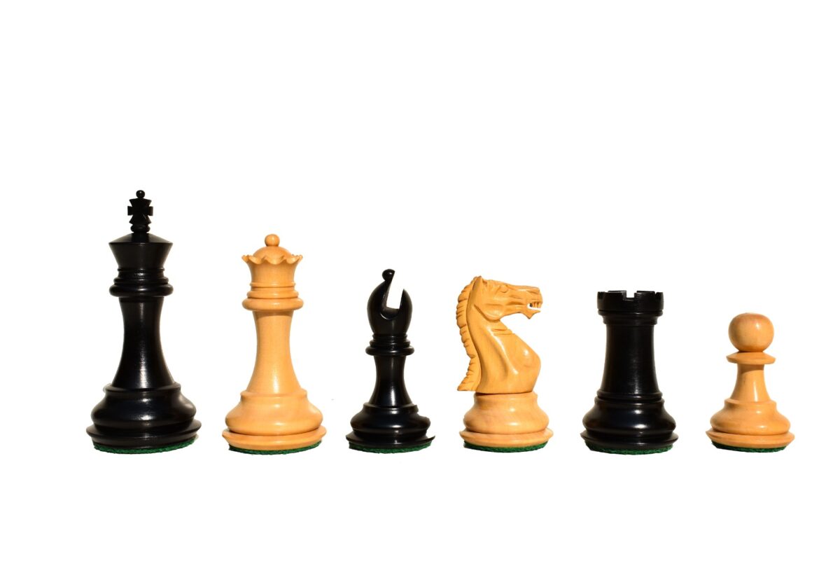 The Centurion Series Boxwood & Ebonized chess set 3" King with 16" Chess board-9287