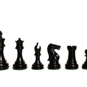 The Centurion Series Boxwood & Ebonized chess set 3" King with 16" Chess board-9288