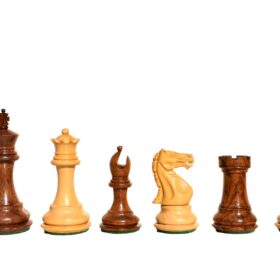 The Centurion Series Boxwood & sheesham wood chess set 3" King with 16" Chess board-9299