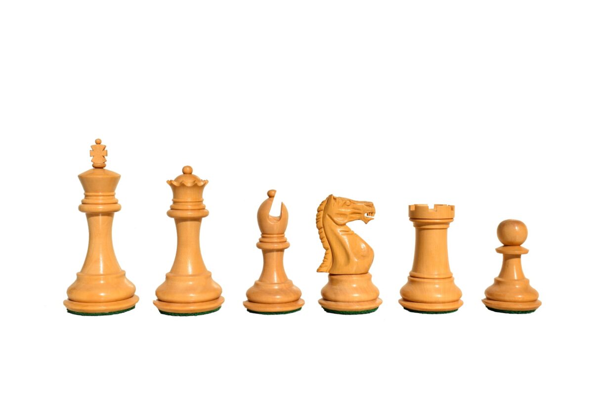 The Centurion Series Boxwood & sheesham wood chess set 3" King with 16" Chess board-9295